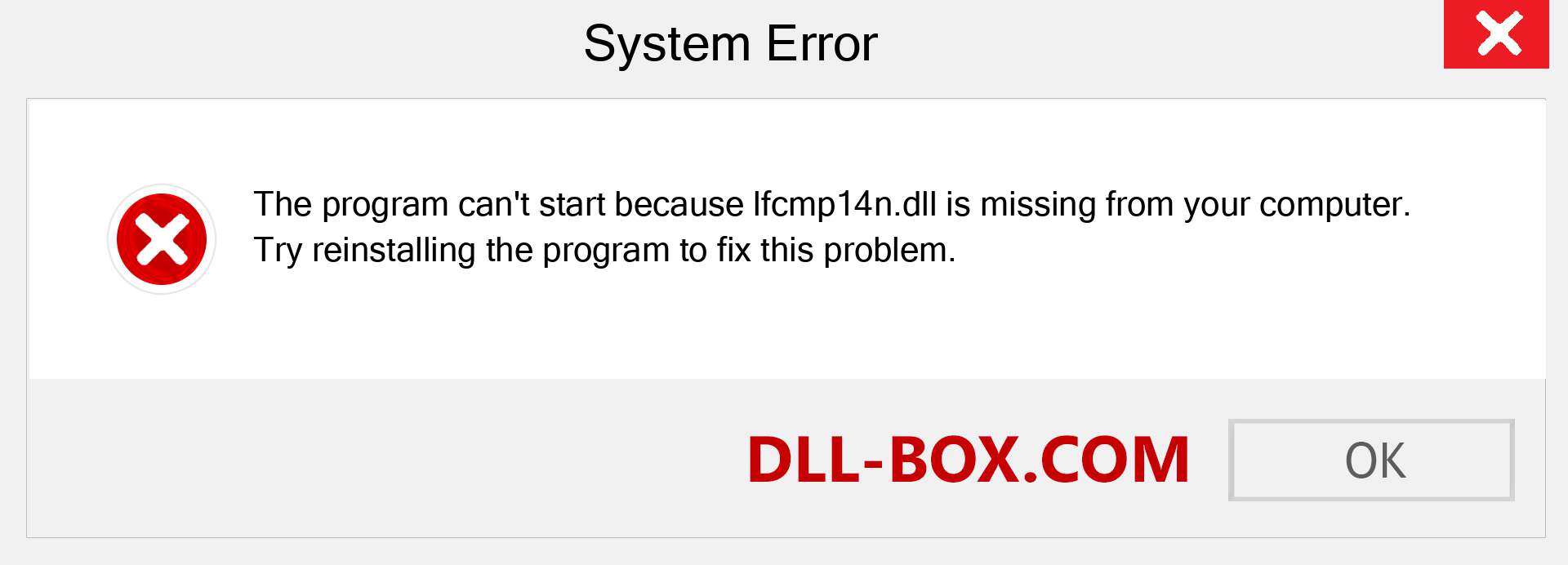  lfcmp14n.dll file is missing?. Download for Windows 7, 8, 10 - Fix  lfcmp14n dll Missing Error on Windows, photos, images